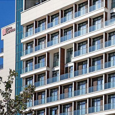 Hilton Hotel Aluminim windows and facades